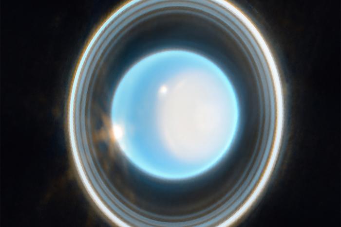 韦布望远镜拍到天王星星环