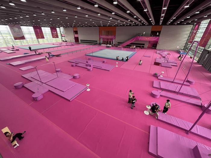 大运会里的“粉色系”训练场