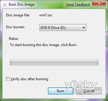 图为:烧录ISO镜像文件
