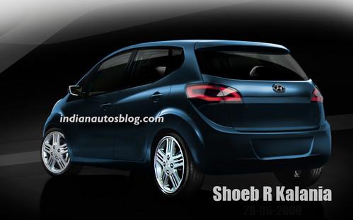 对手铃木奥拓 疑似现代微车效果图曝光