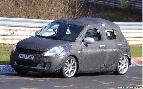 将推四驱车型 铃木新雨燕路试谍照曝光