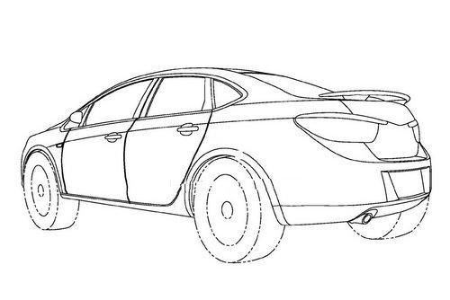 国内即将上市 别克英朗三厢线图曝光!