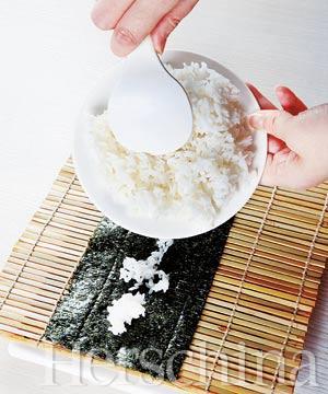 快手料理:四款精美寿司(组图)(2)