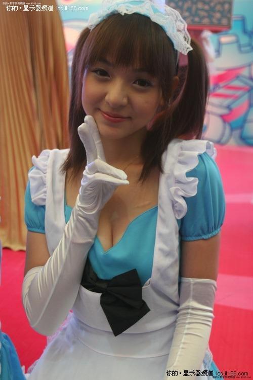 ChinaJoy<em>美女</em>图 低胸美腿领<em>风骚</em> (2)--中新网