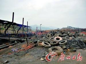 广东查处一地下炼油厂 用废旧轮胎土法炼燃油