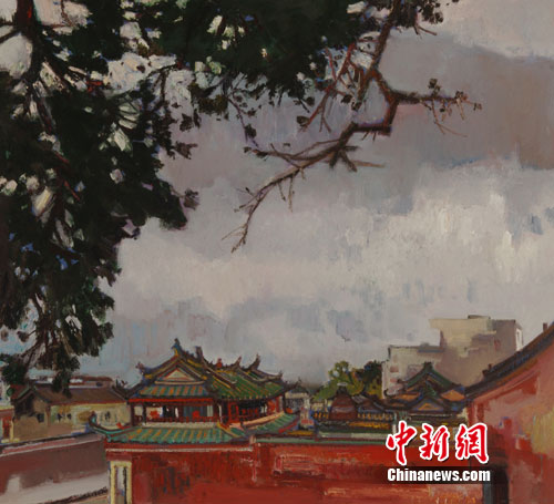 ����ɽ�㼣д���ͻ���Ʒչ�ڱ�����Ļ����ͼ����11��