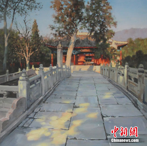 ����ɽ�㼣д���ͻ���Ʒչ�ڱ�����Ļ����ͼ����13��