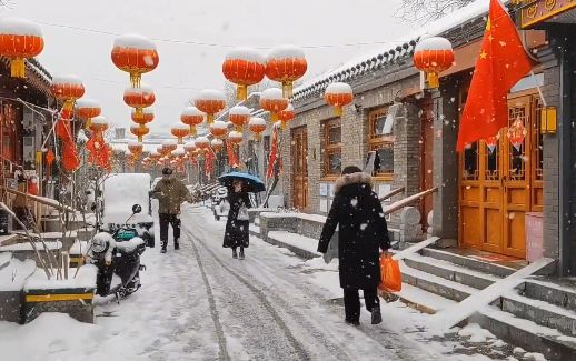 胡同雪景