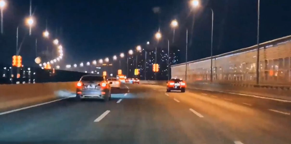 北京城市副中心通州运通隧道夜景！