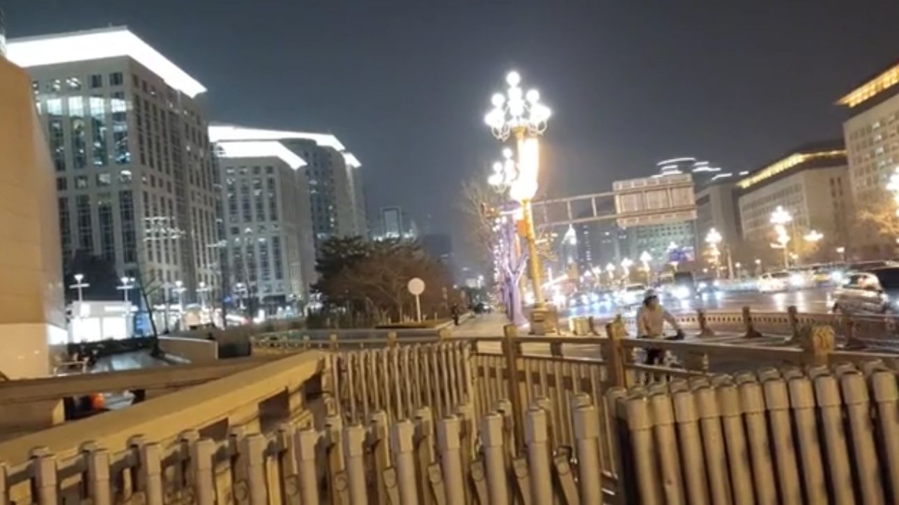 美丽的北京东长安街夜景