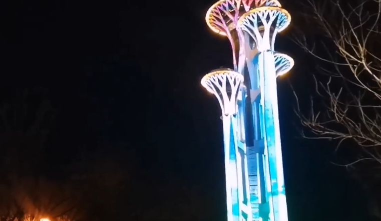 北京奥林匹克公园夜景