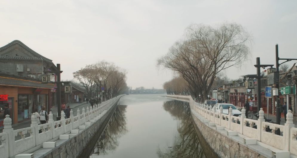 老北京鼓楼、后海