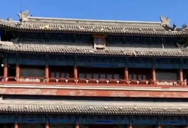 北京二环路从上到下看城楼——永定门