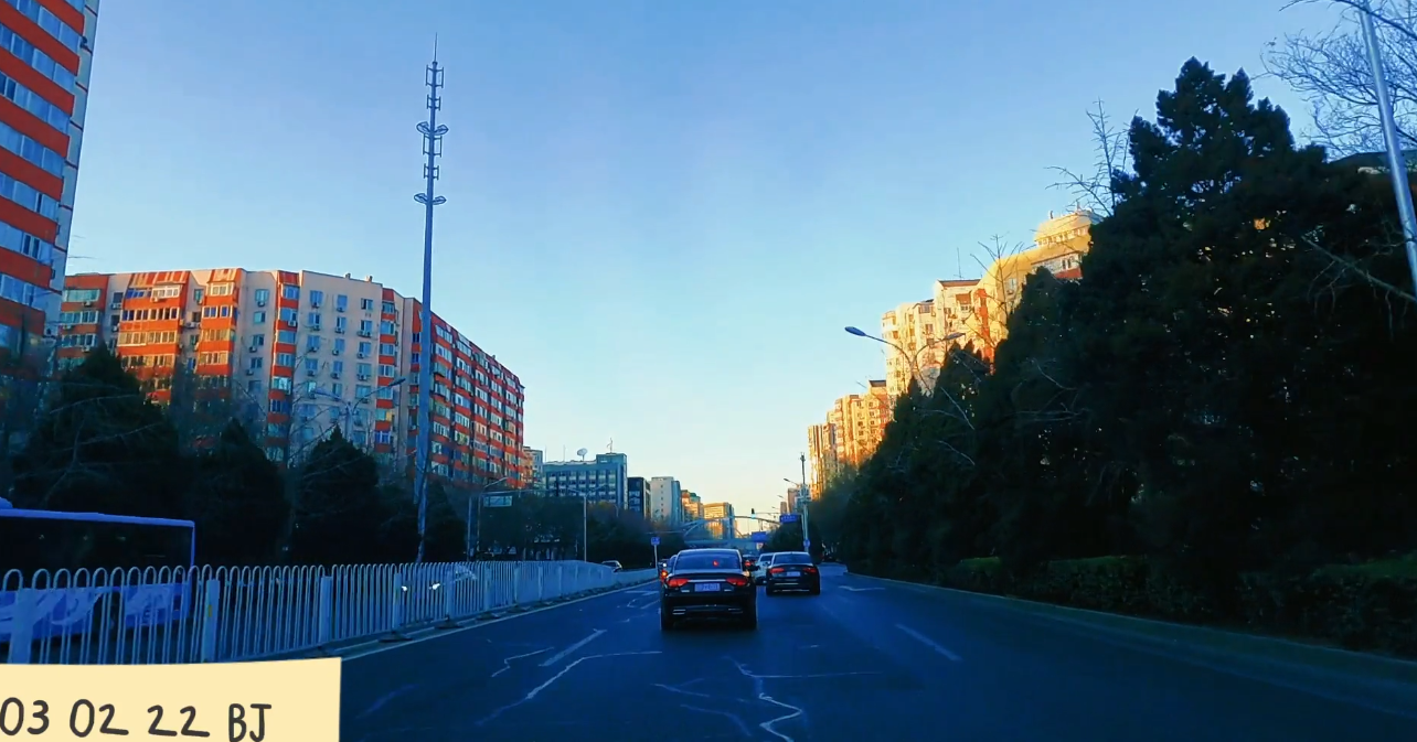 夕阳下畅游京城车行随拍
