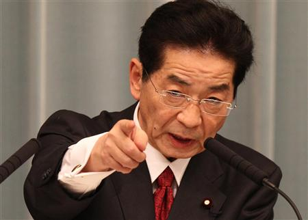 菅直人决定撤换内阁官房长官 炒副手保预算(图)