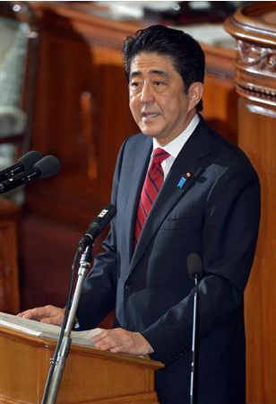 安倍国会演说空唱老调望与中国恢复“战略互惠”