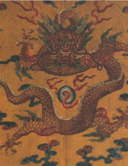 清代缂丝龙袍(图)