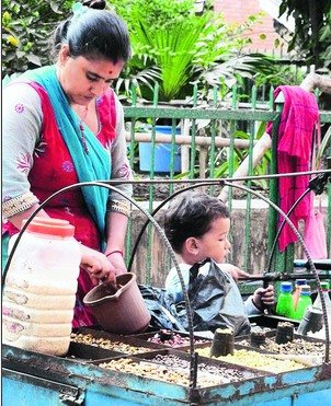 尼泊尔巷弄“风情”(图)