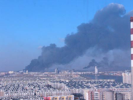 组图:吉林市一化工厂发生爆炸