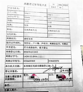 情侣领结婚证证件打成离婚编号新人亲友被气哭