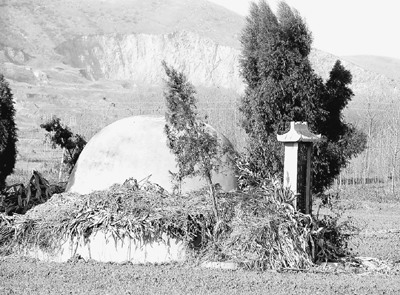 3000元买个土葬 河南南阳麦田里修坟墓(图)