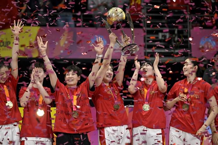 中国女篮时隔12年后重夺获亚洲杯冠军