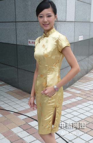 图:国民党青年团靓女亲善大使面容姣美似影星