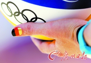 奥运赛场上“美甲”成潮流国旗成为最普遍创意