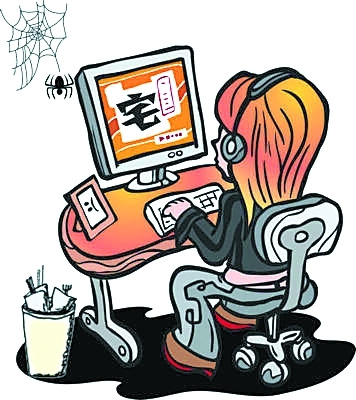 不少大学生寒假像这样"宅"在家里,两耳不闻窗外事,一心扑在电脑上