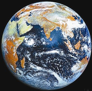 俄卫星最近拍摄到的地球图片。 俄卫星最近拍摄到的地球图片。