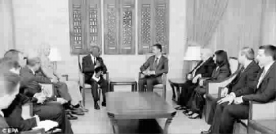 安南昨日会晤巴沙尔图 GJ 安南昨日会晤巴沙尔图 GJ