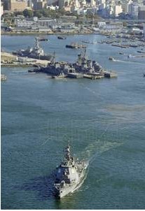 日本派宙斯盾舰出港拦截朝鲜导弹(资料图) 日本派宙斯盾舰出港拦截朝鲜导弹(资料图)