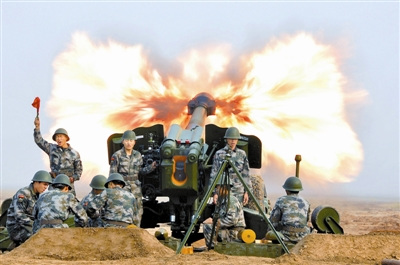 解放军炮兵连配新型装备6个月打出优秀成绩图