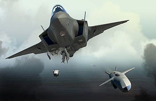 资料图:挪威F-35战斗机发射JSM导弹想象图。 资料图:挪威F-35战斗机发射JSM导弹想象图。