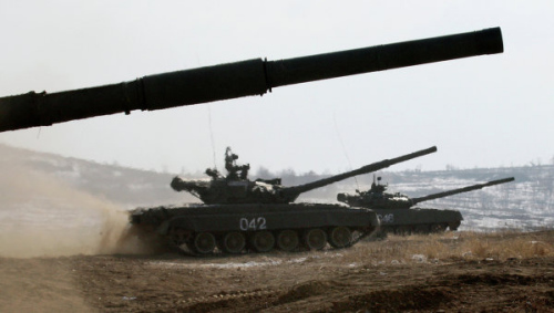 T-72主战坦克。 T-72主战坦克。