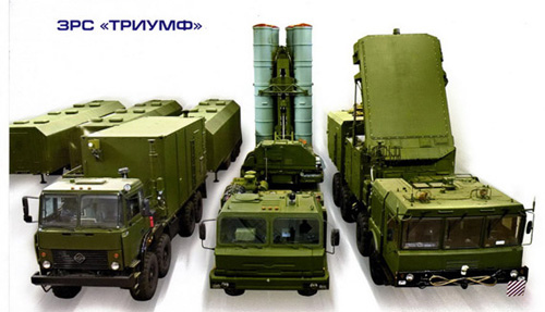 俄罗斯S-400防控导弹系统,S-500以其为基础研制。 俄罗斯S-400防控导弹系统,S-500以其为基础研制。