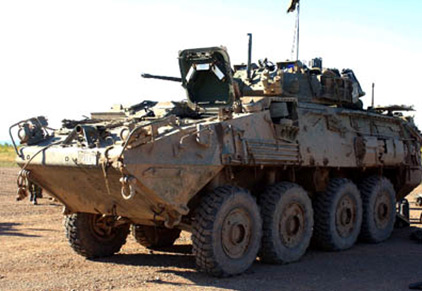 资料图:LAV轻型装甲车 资料图:LAV轻型装甲车