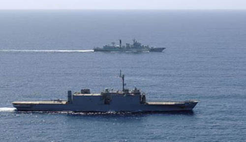 资料图:澳大利亚海军舰艇编队 资料图:澳大利亚海军舰艇编队