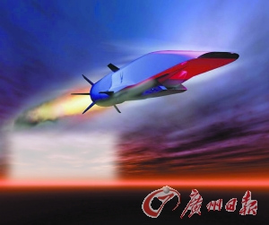 X-51A“破浪者”将力求以6倍于音速的速度持续飞行300秒(示意图)。 X-51A“破浪者”将力求以6倍于音速的速度持续飞行300秒(示意图)。