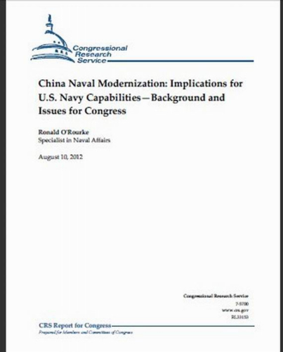 美国国会发布《中国海军现代化:对美国海军战力的蕴义》的研究报告 美国国会发布《中国海军现代化:对美国海军战力的蕴义》的研究报告