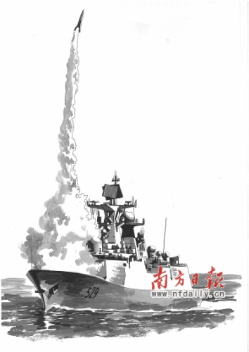 中国054A级军舰垂直发射防空导弹 中国054A级军舰垂直发射防空导弹