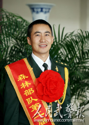 新疆武警某部中队长孟宪洪边疆处突急先锋