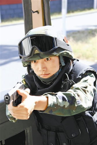 王慧丽在训练。 谢珍孝摄 王慧丽在训练。 谢珍孝摄