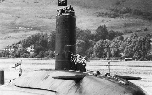 “征服者”号核潜艇(资料图) “征服者”号核潜艇(资料图)