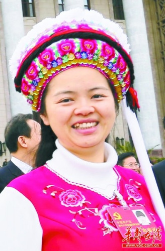 吴俞萍代表 本报记者 张目 摄 吴俞萍代表 本报记者 张目 摄