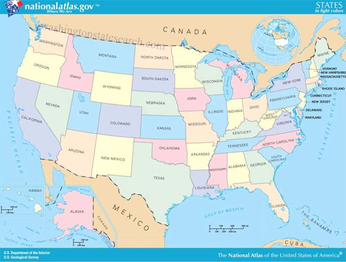 美国地图(资料图)