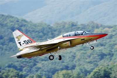 资料图:韩国T-50教练机 资料图:韩国T-50教练机