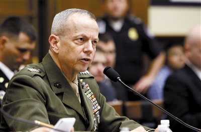 驻阿富汗美军司令艾伦现年58岁 驻阿富汗美军司令艾伦现年58岁