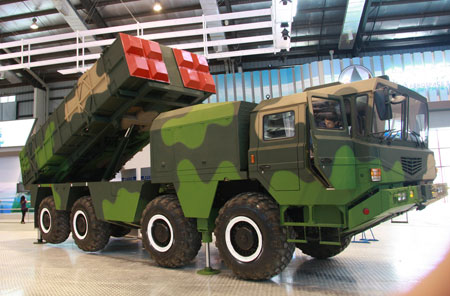 航展上的SY-400远程制导火箭弹 航展上的SY-400远程制导火箭弹