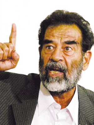 伊拉克前总统萨达姆·侯赛因(资料图)